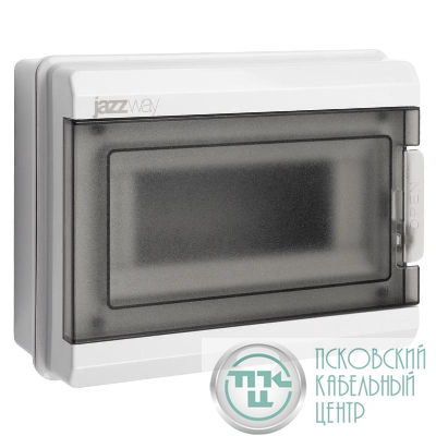 Бокс модульный накладной PDB/W 3008 GR (ЩРН-ПГ- 8) IP65 пластик. Pro JazzWay 5071988