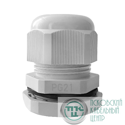 Ввод кабельный (сальник) PG-21 IP68 сер. TOKOV ELECTRIC TKE-PG-21-G