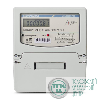 Счетчик ЦЭ6803В 1 230В 10-100А 3ф.4пр. Э Р32 F Энергомера 101003001013143