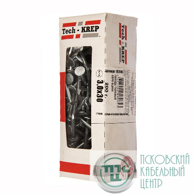 Гвоздь толевый евро 3х30 оцинк. (уп.0.2кг) Tech-Krep/Zitar 102040
