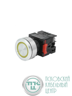 Лампа индикаторная ЛС(к)-30-Ж-2-220-65У1 светодиодная матрица d30мм 220В AC/DC IP65 желт. Электротехник ET016985