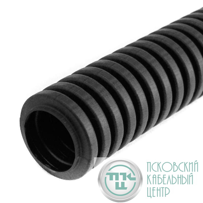 Труба гофрированная ПВХ легкая d16мм 350 Н черн. (уп.100м) Промрукав PR01.00385