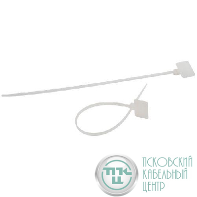 Хомут кабельный 2.5х200 с площадкой для маркировки 25х15 бел. NO-225-320 (уп.50шт) Эра Б0066063