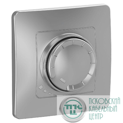 Светорегулятор поворотно-нажимной универсальный СП Blanca 400Вт алюм. SE BLNSS040013