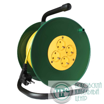 Удлинитель на катушке 4х30м с заземл. 16А IP20 4кВт с защ. крышкой Союз 481S-3703