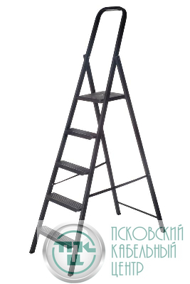 Лестница-стремянка "Компакт" 5 ступ. 6.25кг сталь FIT 65373