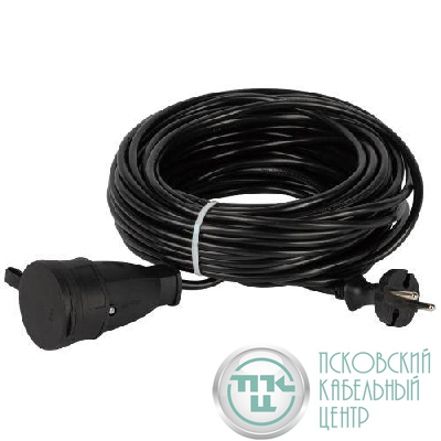 Удлинитель-шнур 1х0м без заземл. ПВС 2х0.75 GREEN LINE BUH-6-20m Эра Б0065138