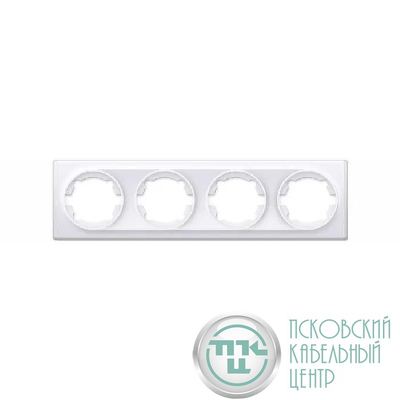 Рамка 4-м Florence бел. 1E52401300 OneKeyElectro 2172785