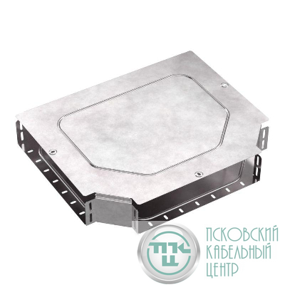 Ответвитель для лотка Т-образ. 400х100 Стандарт с крышкой Промрукав PR16.0633