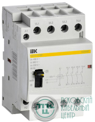 Контактор модульный КМ40-40МР AC с ручным управ. KARAT IEK MKK22-40-40