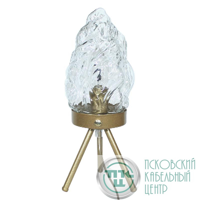 Светильник "Фламенко" ННБ 63-60-009 зол./шнур зол. [ИМ] Е14 настол. зол. Элетех 1005405309