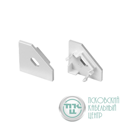 Заглушка SL-KANT-H18 FLAT с отверстием пластик (комплект) Arlight 049044