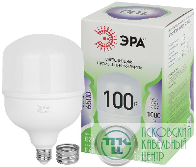 Лампа светодиодная GREEN LINE POWER T140-100W-865-E27/E40 GL 100Вт колокол 6500К свет холод. E27/E40 Эра Б0067055