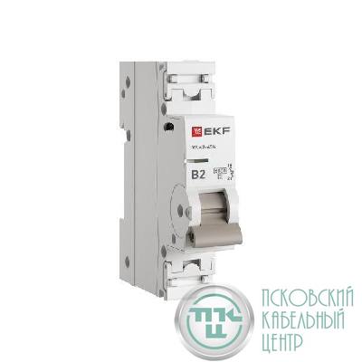 Выключатель автоматический модульный 1п B 2А 6кА ВА 47-63N PROxima EKF M636102B