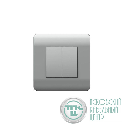 Переключатель 2-кл. NEW3-E 10А серебр. CHINT 431391