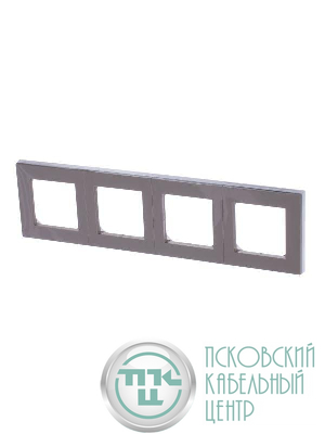 Рамка Levit 4п кофе макиато/бел. ABB 2CHH015040A6018
