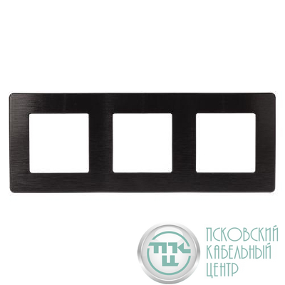 Рамка 3-м 12-5103-06 сатин черн. Эра Б0052524