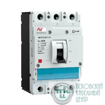 Выключатель автоматический 3п 100А 35кА AV POWER-2/3 TR AVERES EKF mccb-23-100-TR-av