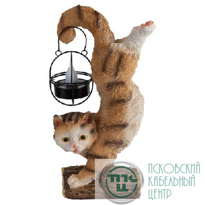 Светильник садовый ERASF22-01 "Кот Акробат" 37см уличный на солнечн. батареях Эра Б0053352