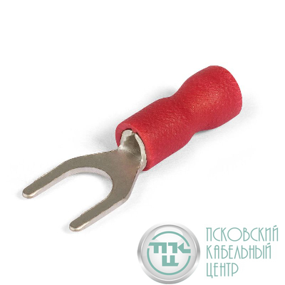 Наконечник кабельный вилочный изолированный НВИ 1.5-5 ПРОФИ (уп.100шт) КВТ 108538