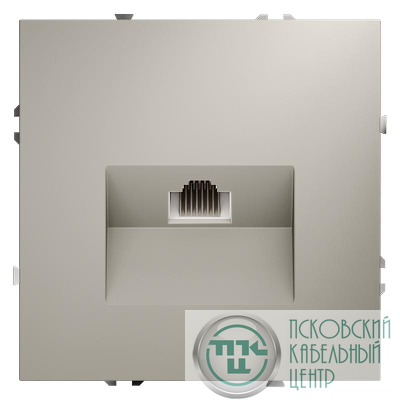 Розетка компьютерная 1-м СП S70 RJ45 кат.6 механизм кашемир Voltum VLS060103