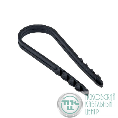 Дюбель-хомут d19-25мм для круглого кабеля черн. (уп.50шт) PROxima EKF plc-ncs50-19x25b