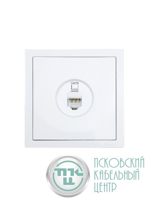 Розетка компьютерная 1-мест. СП ZIMA бел. LEZARD 704-0288-140
