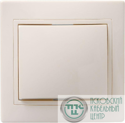 Выключатель 1-кл. СП Кварта 10А IP20 ВС10-1-0-ККм крем. GENERICA EVK10-K33-10-DM