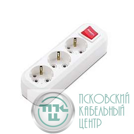 Колодка удлинителя 3-м с заземл. с выкл. Makel MGP211