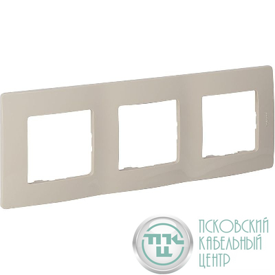 Рамка 3-м СП Etika IP20 сл. кость IEK 672513