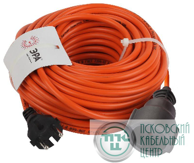 Удлинитель-шнур 1х20м без заземл. 10А IP20 UPx-1-2х1-20m ПВС 2х1 (бухта) Эра Б0046806