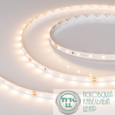 Лента светодиодная RT-A60-8mm 24V Warm 3000К CRI98 4.8Вт/м IP20 2835 открыт. (уп.5м) Arlight 027935(2)