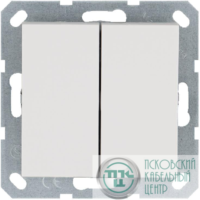 Выключатель 2-кл. 10А IP20 механизм бел. глянцевый Jasmart G3023W