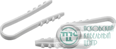 Дюбель-хомут для круглого кабеля 71 850 NCU-11-18-55-50/WH бел. (уп.50шт) Navigator 71850