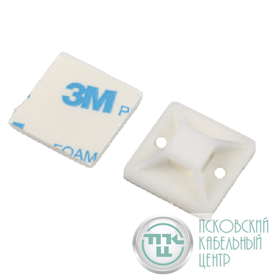 Площадка самоклеящаяся под хомуты 25х25мм NO-225-308 бел. (уп.10шт) Эра Б0066729
