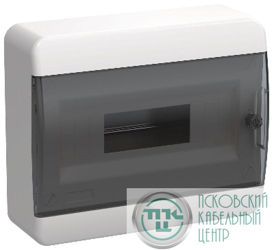 Корпус ЩРН-П-12 TEKFOR IP41 черн. прозр. дверь пластик. IEK TF5-KP12-N-12-41-K01-K03