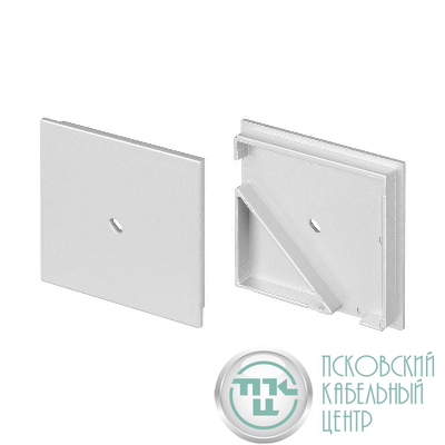 Заглушка KANT-H55 SQUARE с отверстием пластик (комплект) Arlight 044617