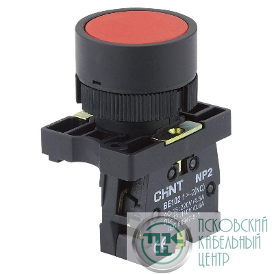 Кнопка управления NP2-EA42 1НЗ IP40 без подсветки красн. (R) CHINT 574089