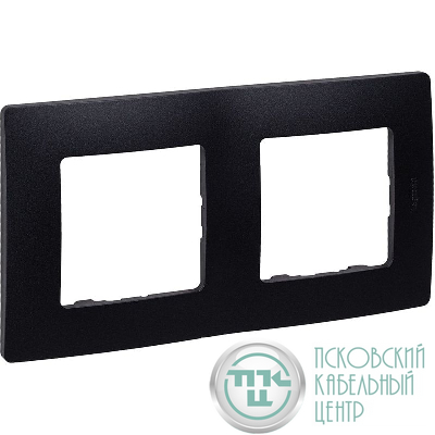 Рамка 2-м СП Etika IP20 антрацит IEK 672582