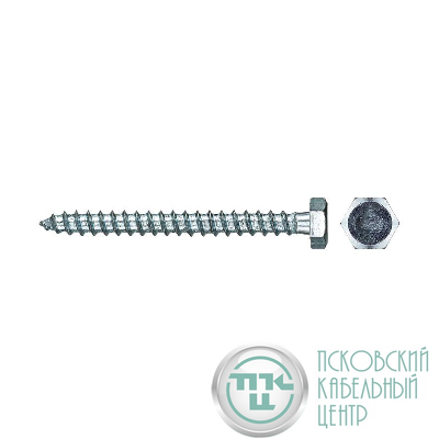 Болт сантехнический 6х60 DIN 571 оцинк. (уп.4шт) Tech-Krep/Zitar 102582