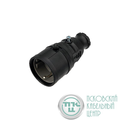 Розетка переносная влагозащ. с/з 16А IP20/44 каучук Rexant 111-005