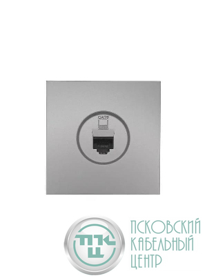 Розетка компьютерная 1-мест. СП ZIMA IP20 сер. матов. LEZARD 704-7488-140