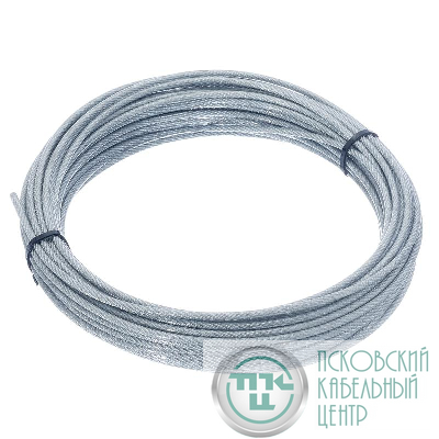 Трос стальной в оплетке ПВХ М3/4мм (уп.20м) подвес СТРОЙМЕТИЗ 4150060