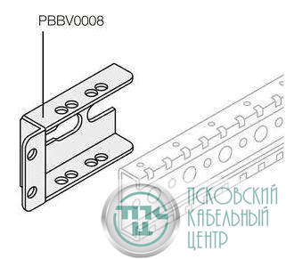 Уголок для верт. шин сбоку шкафа (уп.8шт) ABB 1STQ007430A0000
