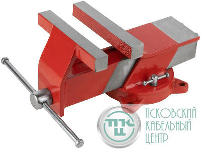 Тиски слесарные поворотные стальные 150мм (6кг) КУРС 59598