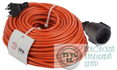 Удлинитель-шнур 1х40м без заземл. 10А IP20 UPx-1-2х1-40m ПВС 2х1 (бухта) Эра Б0046808