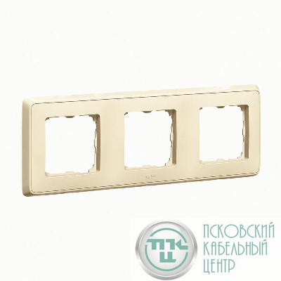 Рамка 3-м Cariva сл. кость (DIY-упак.) Leg 695981