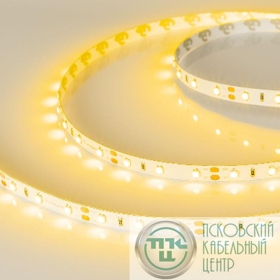 Лента светодиодная RT-A60-8mm 12V Yellow 4.8Вт/м IP20 2835 открыт. (уп.5м) Arlight 010521(2)