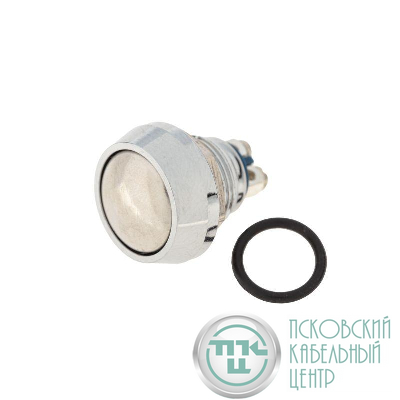 Кнопка антивандальная d12 Б/Фикс (2с винт) OFF-(ON) сфера (A12-A3) Rexant 36-3150