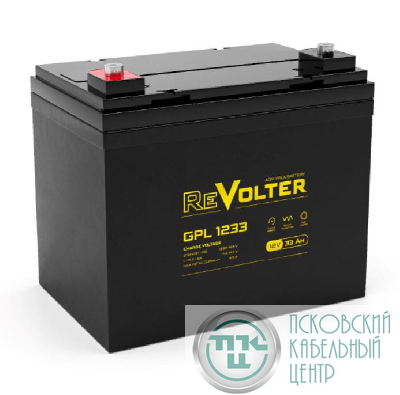 Аккумулятор 12В 33А.ч GPL 1233 REVOLTER 4614040030036